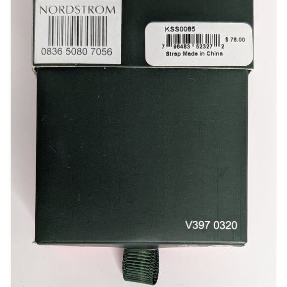 Kate Spade Black Leather Apple Watch Band 38mm/40mm - Picture 4 of 6